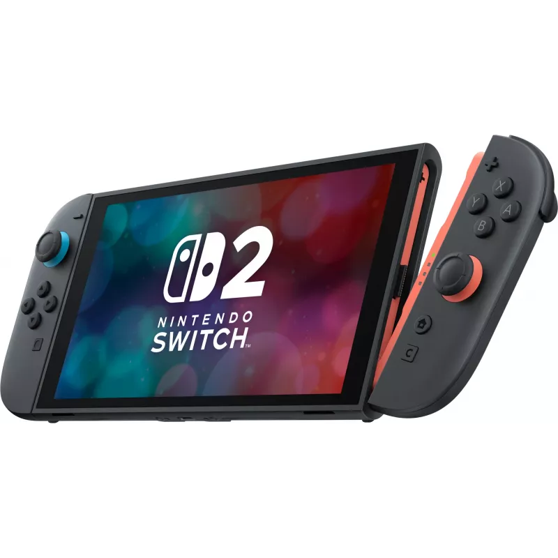 Žaidimų konsolė NINTENDO Switch 2, juoda – 7,9 col. LCD 1920×1080, 120 Hz, 256 GB, 5220 mAh baterija, Wi‑Fi 6, Bluetooth, HDR10