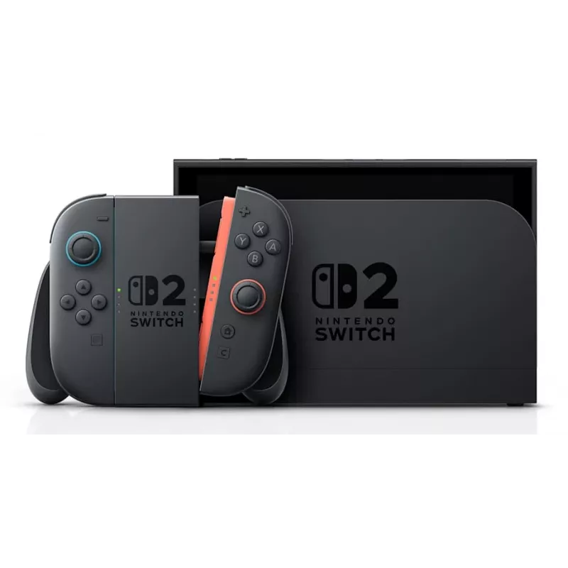 Žaidimų konsolė NINTENDO Switch 2, juoda – 7,9 col. LCD 1920×1080, 120 Hz, 256 GB, 5220 mAh baterija, Wi‑Fi 6, Bluetooth, HDR10