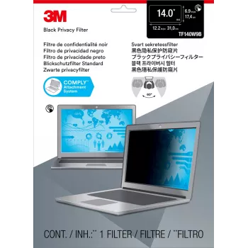 3M 7100194175 ekrano privatumo filtras 39,6 cm (15,6 colio) Nešiojamasis kompiuteris Berėmis ekrano privatumo filtras