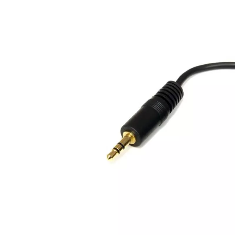 StarTech.com 6 pėdų 3,5 mm stereofoninis garso kabelis - M/M, 3,5 mm, kištukas, 3,5 mm, kištukas, 1,8 m, juodas