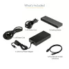 StarTech.com Thunderbolt 3 Dock - Dual 4K 60Hz Monitor TB3 Laptop Docking Station su DisplayPort, HDMI & 1080p VGA - 85W Power Delivery & Charging - 2x USB-A, Ethernet - Mac & Windows