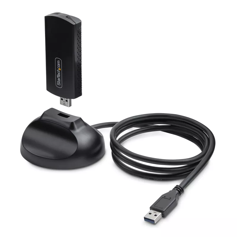 StarTech.com AX54005A-USB-WIFI-6E tinklo plokštė WLAN 2402 Mbit/s