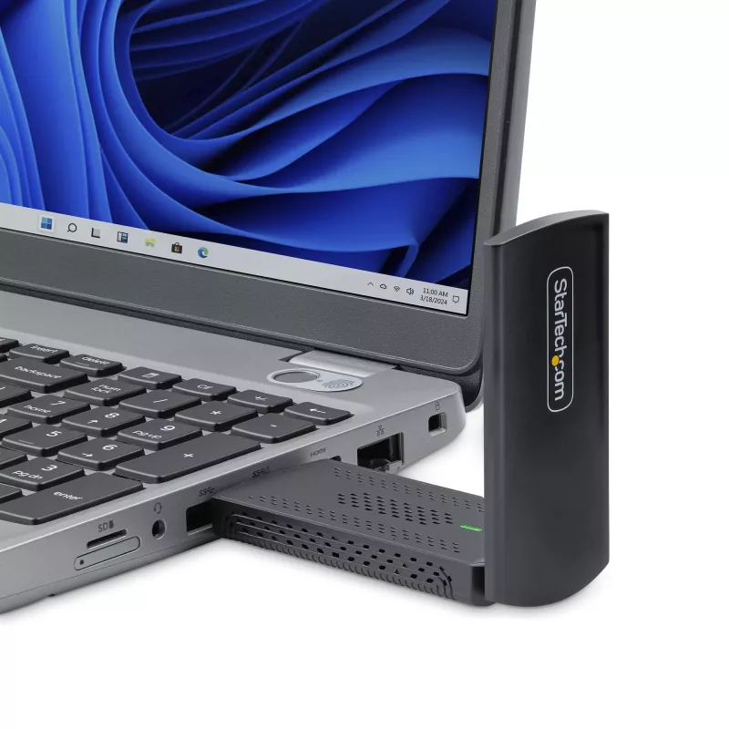 StarTech.com AX54005A-USB-WIFI-6E tinklo plokštė WLAN 2402 Mbit/s