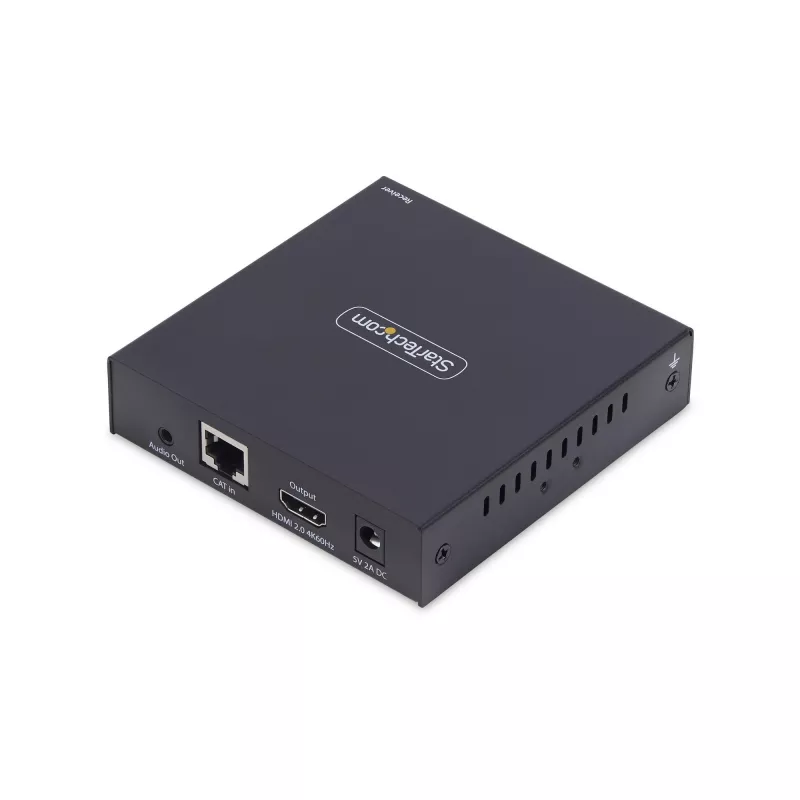 “StarTech.com” HDMI imtuvas per IP tinklą, skirtas IH2006 produktų serijai, 4K 60Hz, be tvarkyklių, AVoIP, komplekte tvirtinimo rinkinys, tik imtuvas