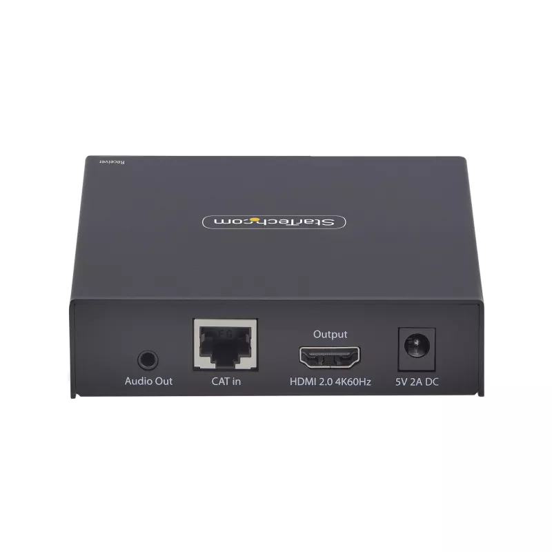 “StarTech.com” HDMI imtuvas per IP tinklą, skirtas IH2006 produktų serijai, 4K 60Hz, be tvarkyklių, AVoIP, komplekte tvirtinimo rinkinys, tik imtuvas