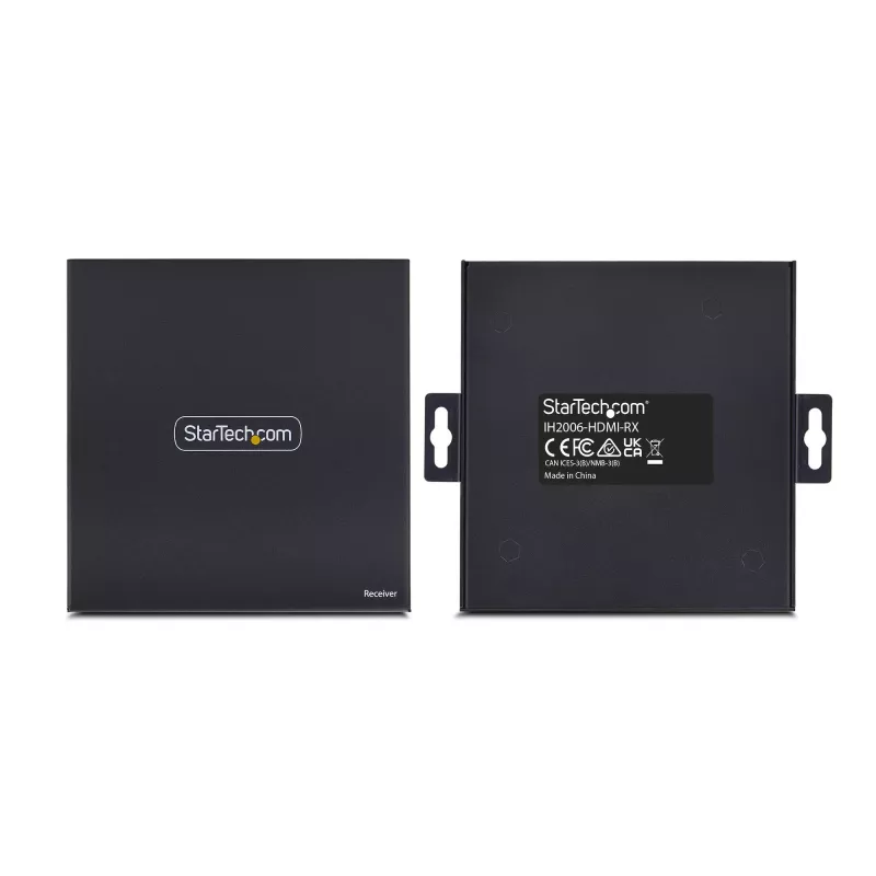 “StarTech.com” HDMI imtuvas per IP tinklą, skirtas IH2006 produktų serijai, 4K 60Hz, be tvarkyklių, AVoIP, komplekte tvirtinimo rinkinys, tik imtuvas