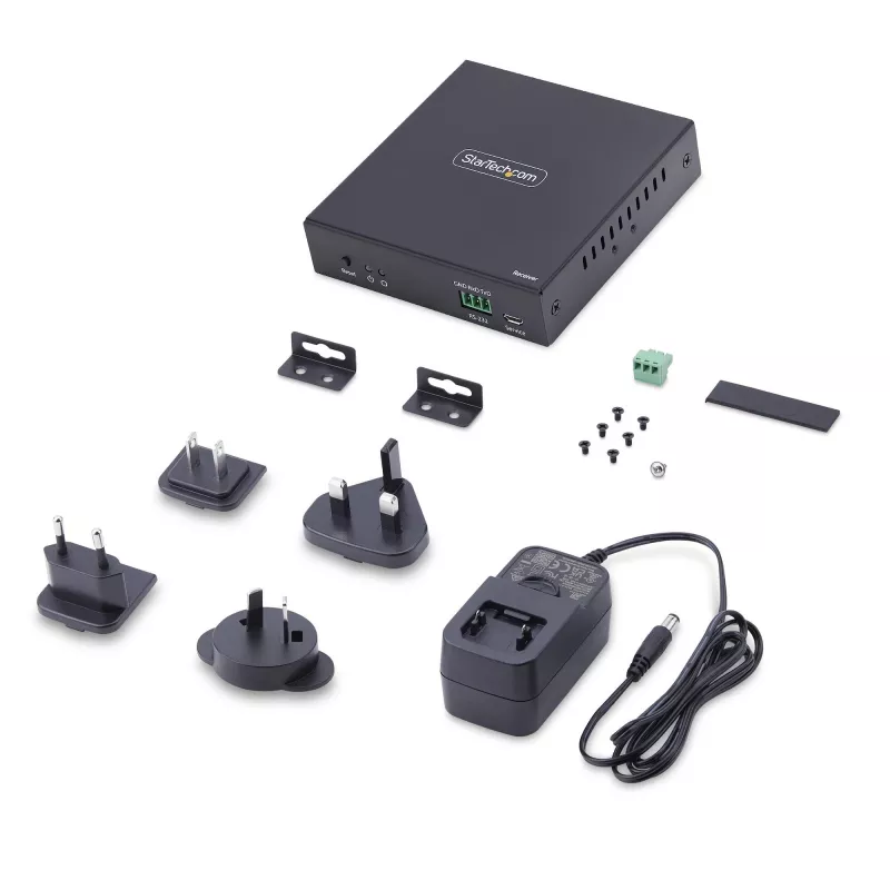 “StarTech.com” HDMI imtuvas per IP tinklą, skirtas IH2006 produktų serijai, 4K 60Hz, be tvarkyklių, AVoIP, komplekte tvirtinimo rinkinys, tik imtuvas