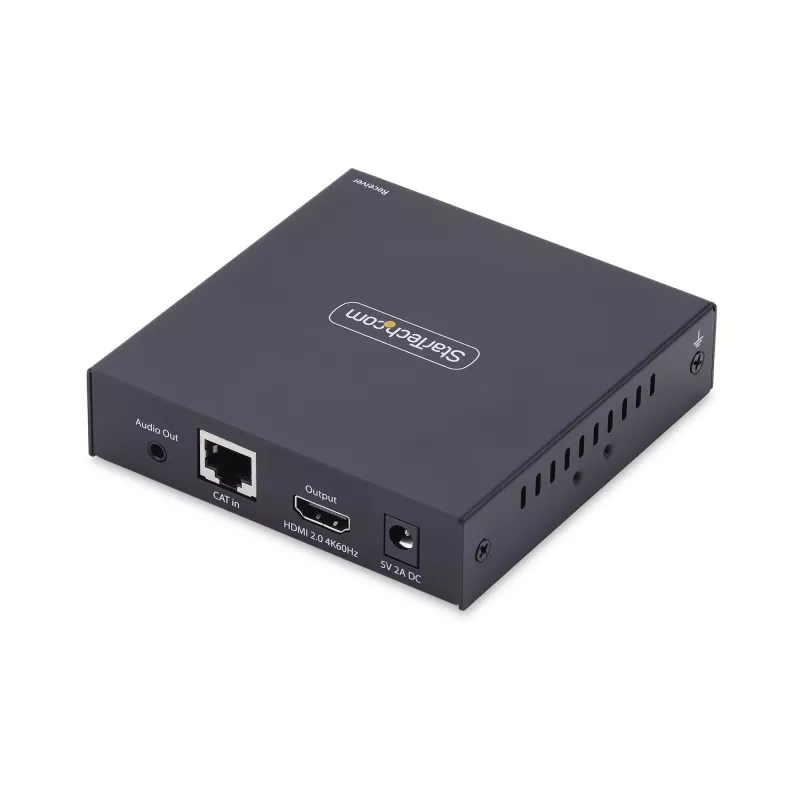 StarTech.com HDMI KVM imtuvas per IP tinklą IH2006 serijos gaminiams, 4K 60Hz, nereikalaujantis tvarkyklių, AVoIP, komplekte tvirtinimo rinkinys, tik imtuvas