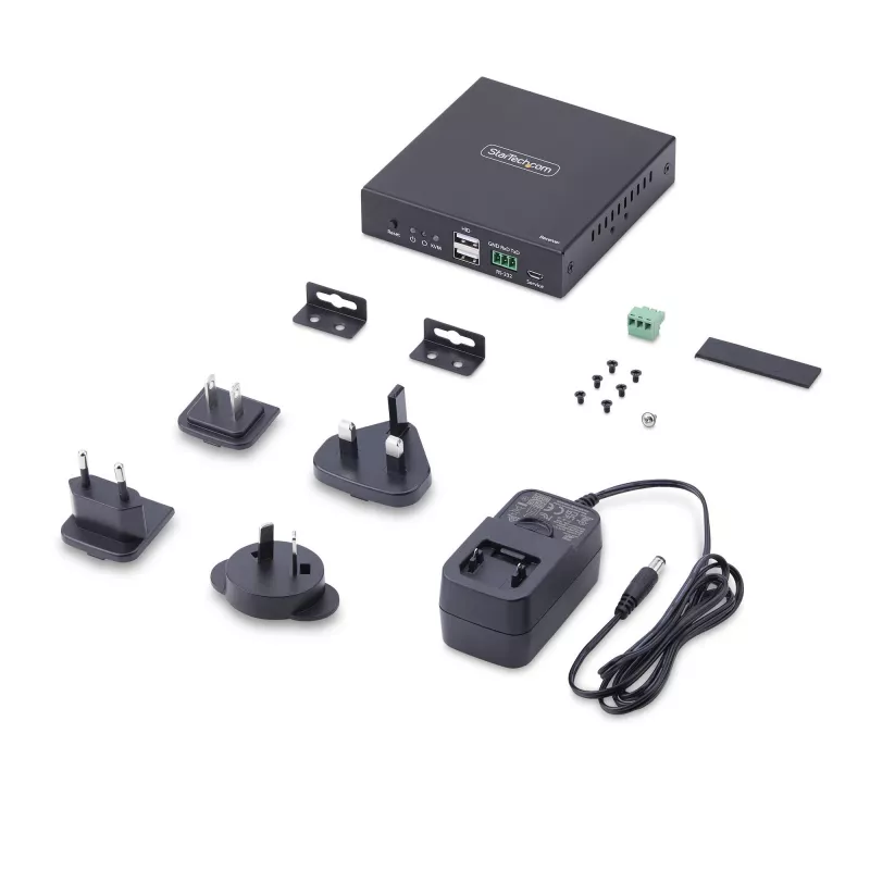 StarTech.com HDMI KVM imtuvas per IP tinklą IH2006 serijos gaminiams, 4K 60Hz, nereikalaujantis tvarkyklių, AVoIP, komplekte tvirtinimo rinkinys, tik imtuvas