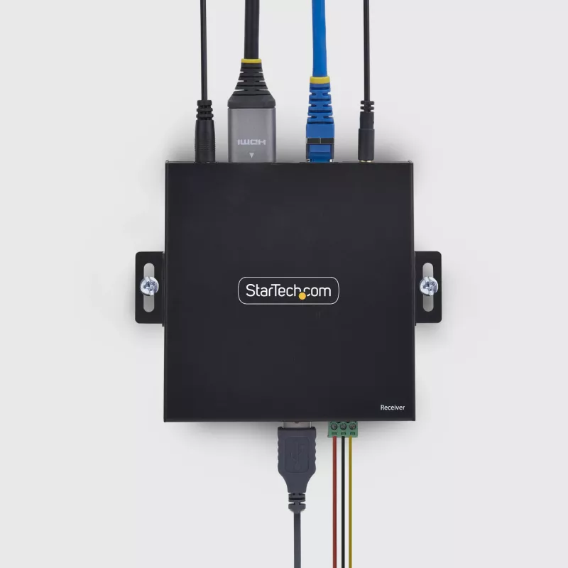 StarTech.com HDMI KVM imtuvas per IP tinklą IH2006 serijos gaminiams, 4K 60Hz, nereikalaujantis tvarkyklių, AVoIP, komplekte tvirtinimo rinkinys, tik imtuvas