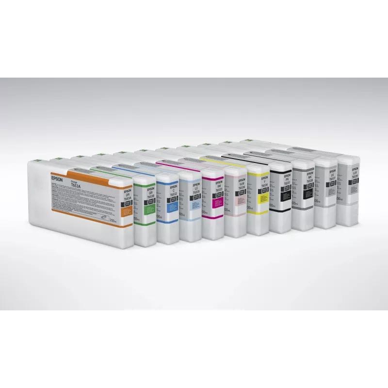Epson T6538 matinės juodos spalvos rašalo kasetė (200 ml), Matinė juoda, Pigmentinis rašalas, 200 ml, 1 vnt.
