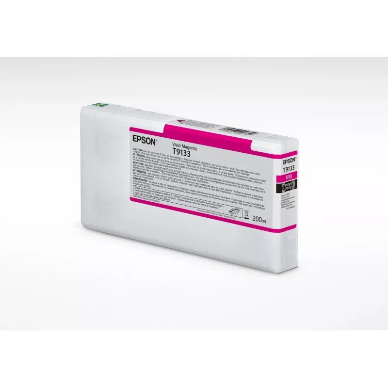 Epson T9133 Vivid Magenta rašalo kasetė (200 ml), standartinė išeiga, Vivid Magenta, pigmentinis rašalas, 200 ml, 1 vnt.