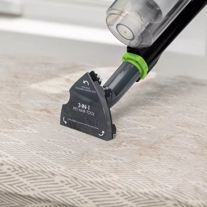 Bissell Multireach Active 3‐1 gyvūnų plaukų valymo antgalis, Apmušalų antgalis, Rankinis dulkių siurblys, Juoda, Bissell, MultiReach Active 21V, 140 mm