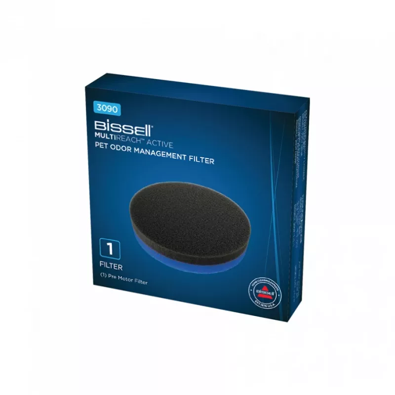 Bissell Multireach Active Pet Odor Management Filter, priešfiltris, vertikalus dulkių siurblys, juoda, mėlyna, Bissell, MultiReach Active 21V, 100 mm