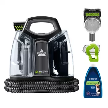 Bissell SpotClean Pet Plus kilimų valymo mašina Sausas ir šlapias Juoda, Permatoma