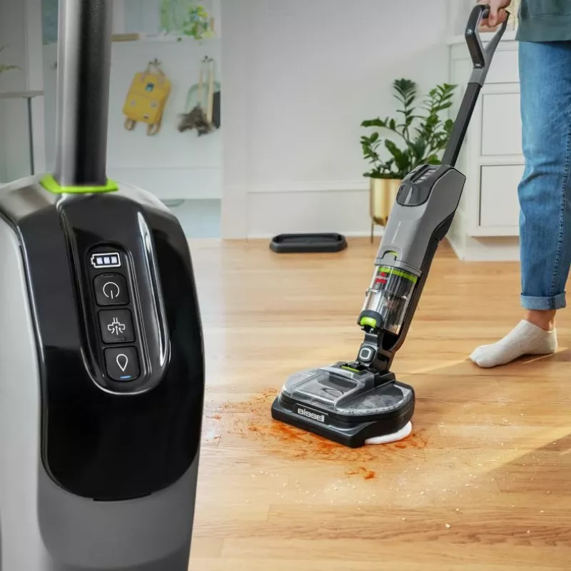 Bissell SpinWave + Vac Pet Pro belaidis dulkių siurblys, skirtas sausam ir šlapiam valymui Cikloninis Dulkių maišelis 0,4 L Juoda, Pilka