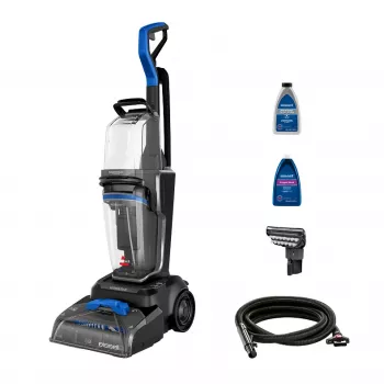 Bissell PowerWash HydroSteam kilimų valymo mašina, stumdoma, giliam valymui, juoda, mėlyna, titano spalvos