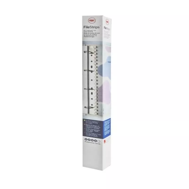 GBC Filestrip WireBind & ClickBind PVC, balta, polivinilchloridas (PVC), A4, 245 g, 100 vnt., Egiptas