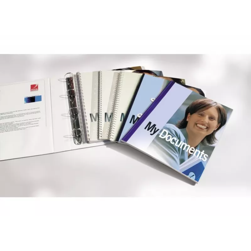 GBC Filestrip CombBind PP Clear, Skaidri, Polivinilchloridas (PVC), A4, 245 g, 100 vnt., Egiptas