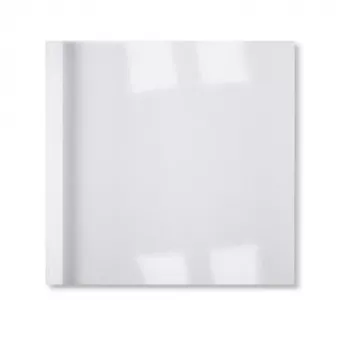 GBC LinenWeave terminio įrišimo viršeliai 3 mm balti (100), A4, PVC, balti, 30 lapų, 100 vnt.