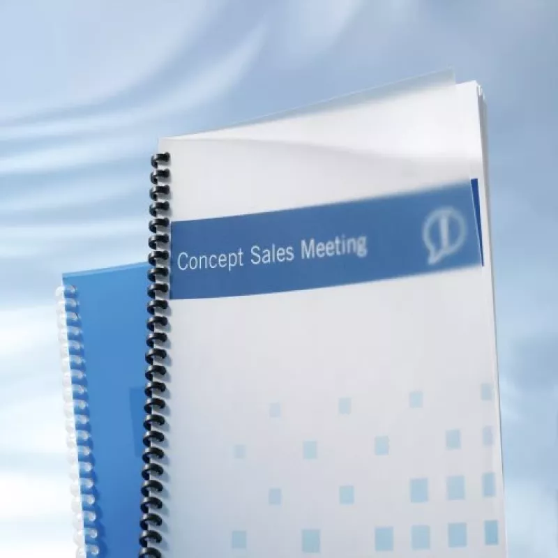 GBC Binding Cover Poly Clear View A4 450 Micron Frosted, A4, Polivinilchloridas (PVC), Skaidrus, Matinis, 0,45 mm, 50 vnt.