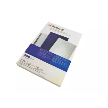 GBC Binding Cover A4 Plain 250 gsm, A4, kartonas, balta, matinė, 100 lapų, 2,2 kg