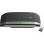 HP Poly Sync 20+ USB-A garsiakalbio telefonas, Mobilusis telefonas / PC, Sidabrinė, 55 dB, 0,715 m, Mygtukai, Jutiklinis, IP64
