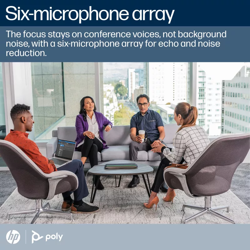 HP Poly Sync 60 Microsoft Teams sertifikuota konferencinė garsiakalbė, Sidabrinė, RoHS, Federalinių ryšių komisija (FCC), CE, 37 mm, 116 mm, 394 mm, 1 kg
