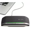 HP Poly Sync 20 USB-A garsiakalbio telefonas, asmeniniam kompiuteriui, sidabrinis, 0,715 m, IP64, Windows 10, Windows 11, MacOS