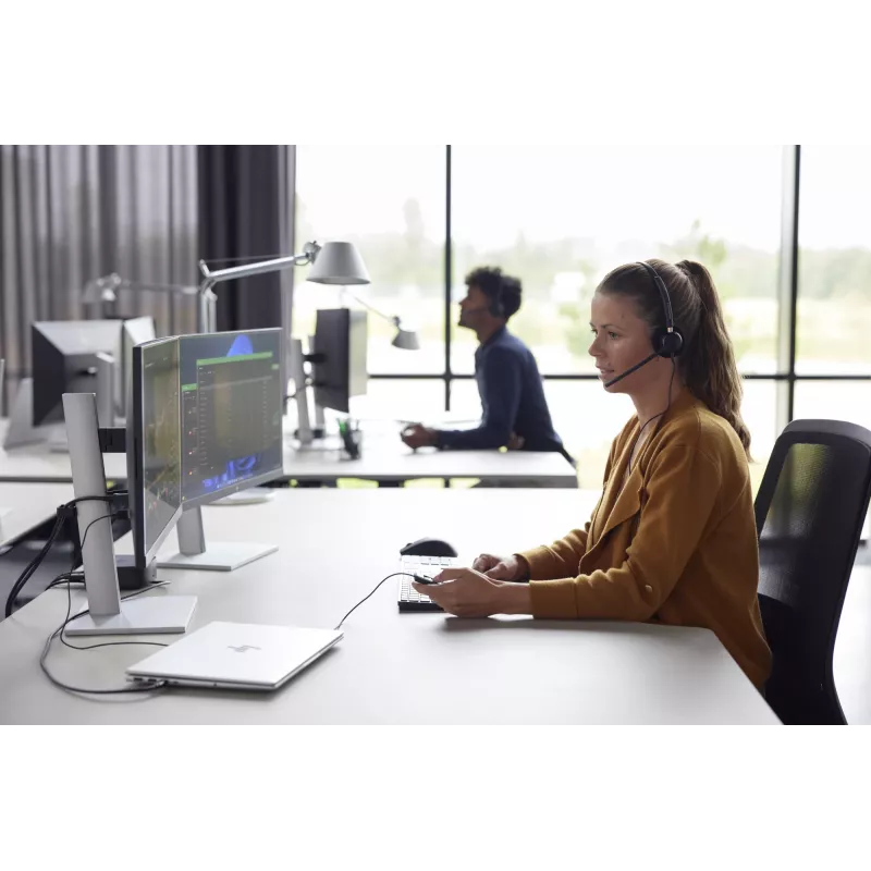 HP Poly EncorePro 525 Microsoft Teams sertifikuotos stereofoninės ausinės su USB-A jungtimi