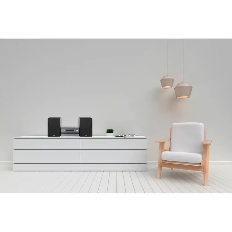 Namų garso sistema Kenwood M-918DAB-H Namų garso mikro sistema 10 W Aliuminio, Juoda