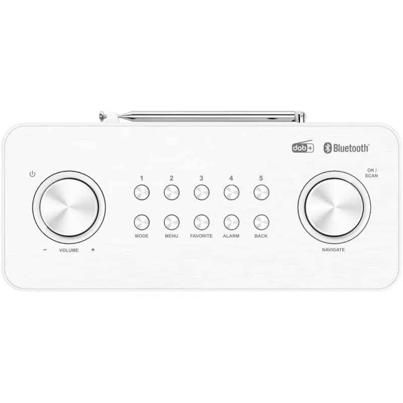 Kenwood CR-ST80DAB-W radijas Asmeninis Skaitmeninis Balta
