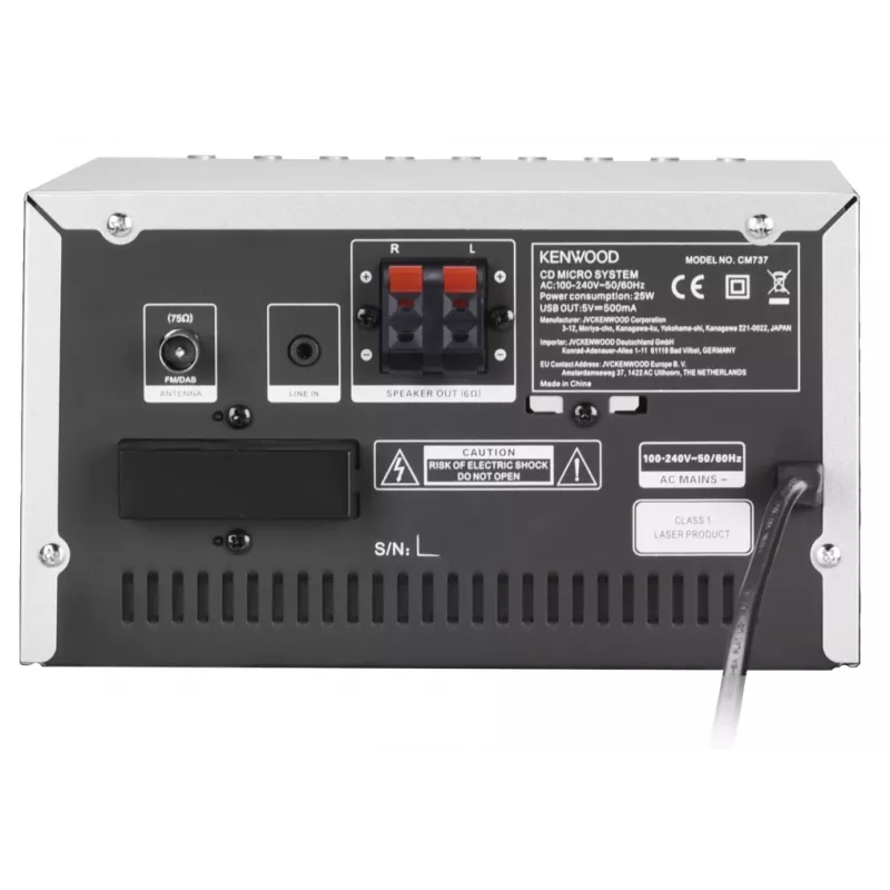 Kenwood M-7000S namų garso mini sistema 30 W sidabrinė