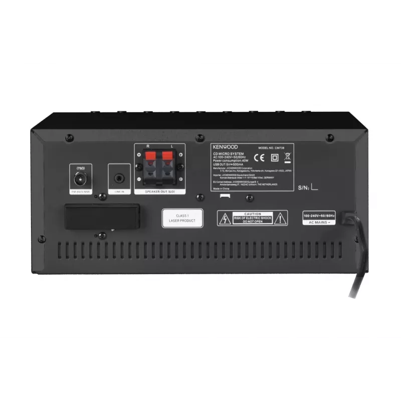 Kenwood M-9000S Namų garso mini sistema 50 W Juoda