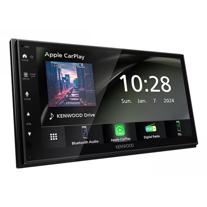 Kenwood DMX6523DABS automobilio medijos imtuvas Juoda Wi-Fi Bluetooth