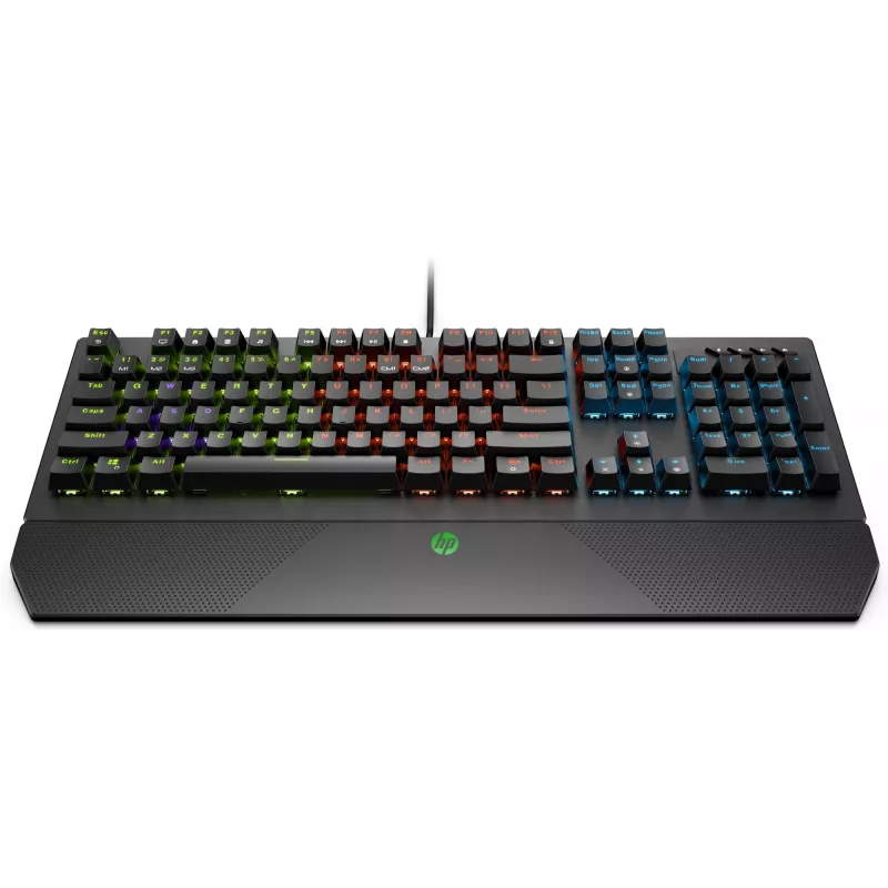 HP Pavilion Gaming klaviatūra 800, pilno dydžio (100 %), laidinė, USB, mechaninė, juoda