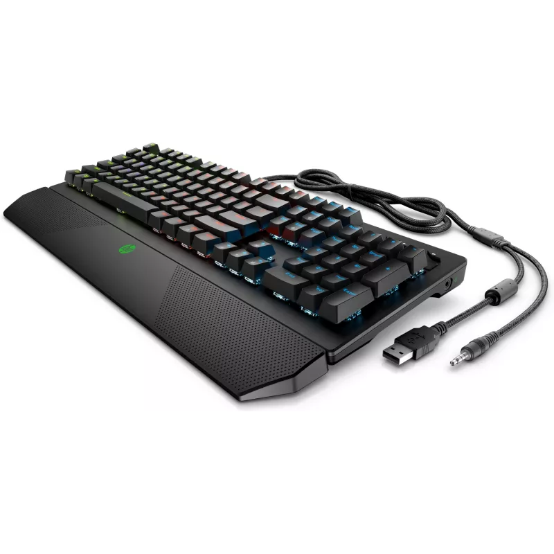 HP Pavilion Gaming klaviatūra 800, pilno dydžio (100 %), laidinė, USB, mechaninė, juoda