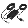HP Poly PoE++ 65W 2.5G adapteris su 3,66 m CAT6A kabeliu ir maitinimo laidu