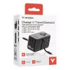 Verbatim Charge 'n' Travel 70W 2C ištraukiamas universalus kelioninis adapteris, juodas