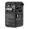 Verbatim Charge 'n' Travel 70W 2C ištraukiamas universalus kelioninis adapteris, juodas