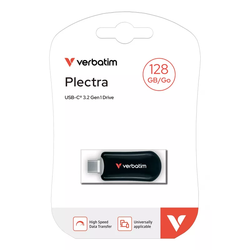Verbatim Plectra USB-C Flash Drive Juoda 128GB