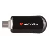 Verbatim Plectra USB-C atmintinė juoda 256GB, 256 GB, USB Type-C, 3.2 Gen 1 (3.1 Gen 1), 100 MB/s, be dangtelio, juoda