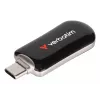 Verbatim Plectra USB-C atmintinė juoda 256GB, 256 GB, USB Type-C, 3.2 Gen 1 (3.1 Gen 1), 100 MB/s, be dangtelio, juoda