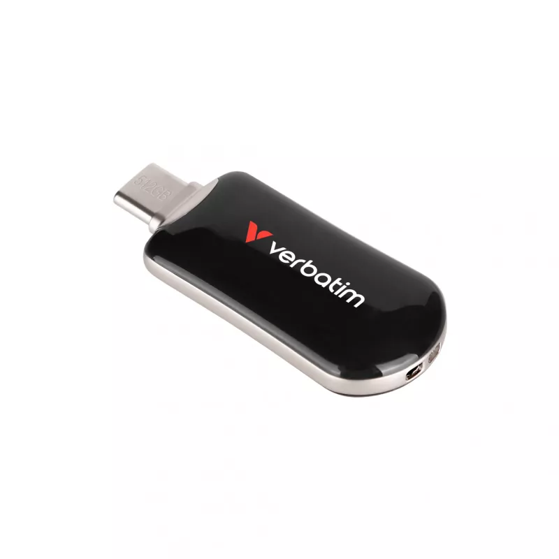 Verbatim Plectra USB-C atmintukas juodas 512GB, 512 GB, USB Type-C, 3.2 Gen 1 (3.1 Gen 1), 100 MB/s, Be dangtelio, Juoda