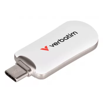Verbatim Plectra USB-C atmintukas baltas 64GB