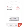 Verbatim Plectra USB-C Flash Drive White 256GB, 256 GB, USB Type-C, 3.2 Gen 1 (3.1 Gen 1), 100 MB/s, Capless, White