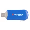 Verbatim Plectra USB-C Flash Drive Mėlynas 64GB, 64 GB, USB Type-C, 3.2 Gen 1 (3.1 Gen 1), 100 MB/s, Be dangtelio, Mėlyna