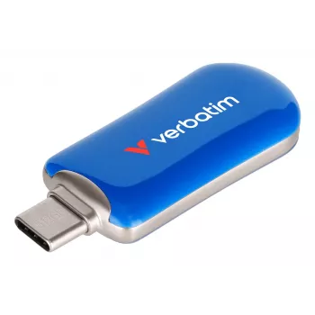 Verbatim Plectra USB-C Flash Drive Blue 512GB, 512 GB, USB Type-C, 3.2 Gen 1 (3.1 Gen 1), 100 MB/s, Capless, Blue