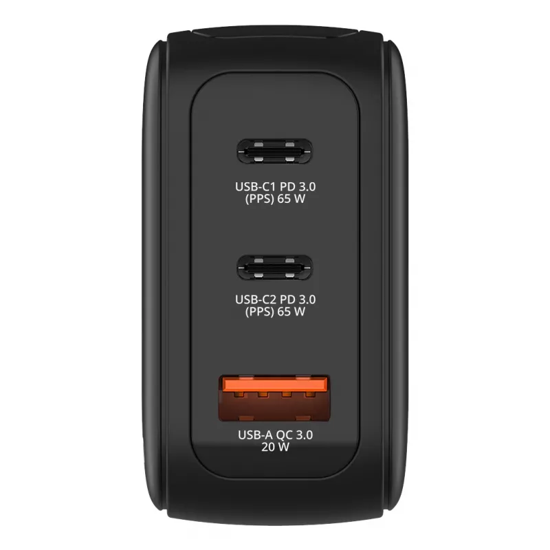 Verbatim Mini GaN įkroviklis 65 W su ekranu, skirtas naudoti patalpose, AC, 20 V, juodas