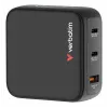 Verbatim Mini GaN Charger 100W su Display, Indoor, AC, 20 V, Juoda